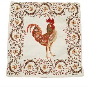 Marat Avignon Rooster Pillow Cover France Jacquard Countryside Chantecla…
